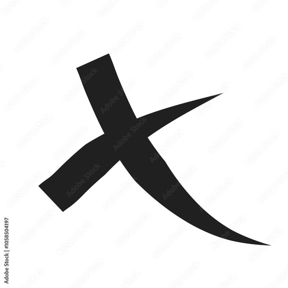 Cross Abstract Shape Cross Abstract Shape