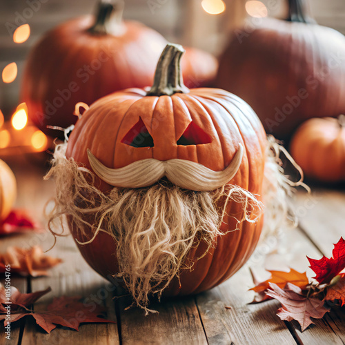 autumn still life. pumpkin, halloween, autumn, fall, orange, harvest, pumpkins, thanksgiving, vegetable, food, holiday, decoration, seasonal, october, squash, season, farm, hay, gourd, straw, agricult photo