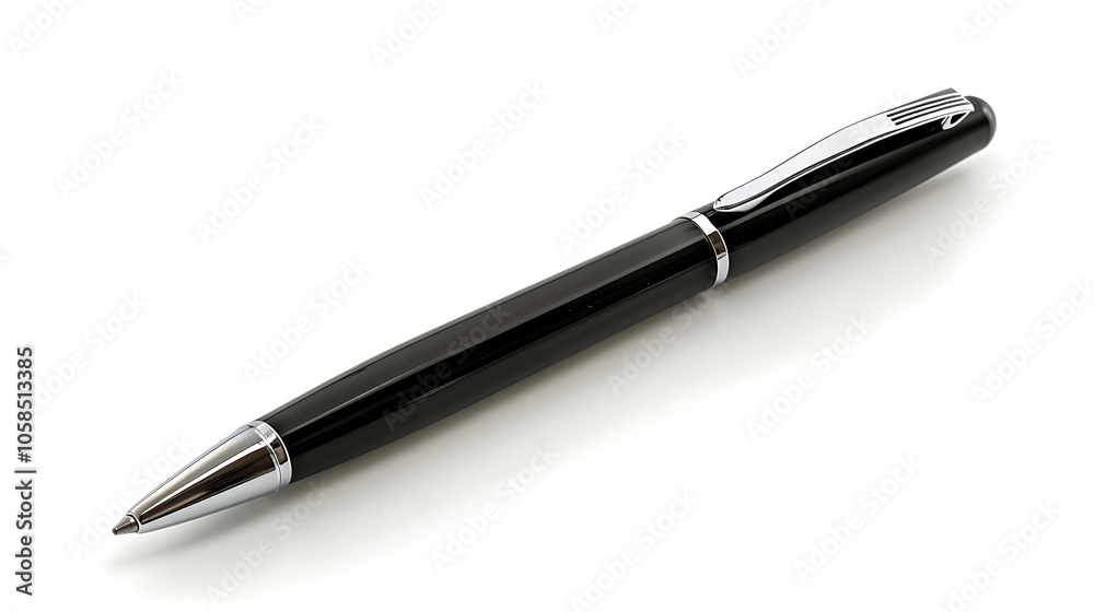 A digital pen laying on a white background. A digital pen laying on a white background.