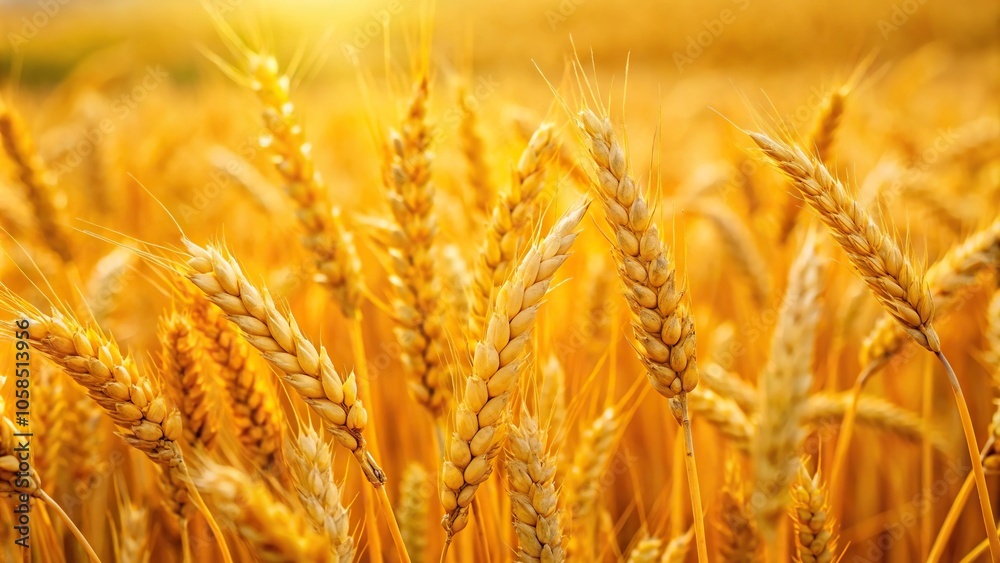 Macro yellow dry wheat field ready for harvest Macro yellow dry wheat field ready for harvest