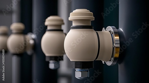 Thermal control sensors positioned along pipes