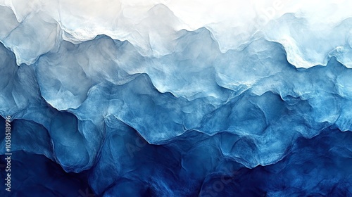 Wallpaper Mural Ice-textured blue gradient background banner, transitioning from blue to white, ideal for design needs using generative AI Torontodigital.ca