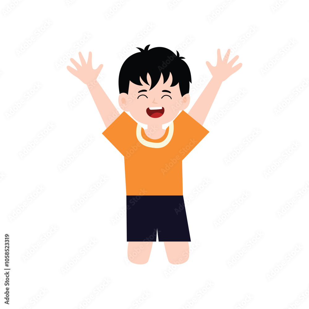 adorable boy uniform school angry, happy, variant exspression and pose. student wearing uniform character collection