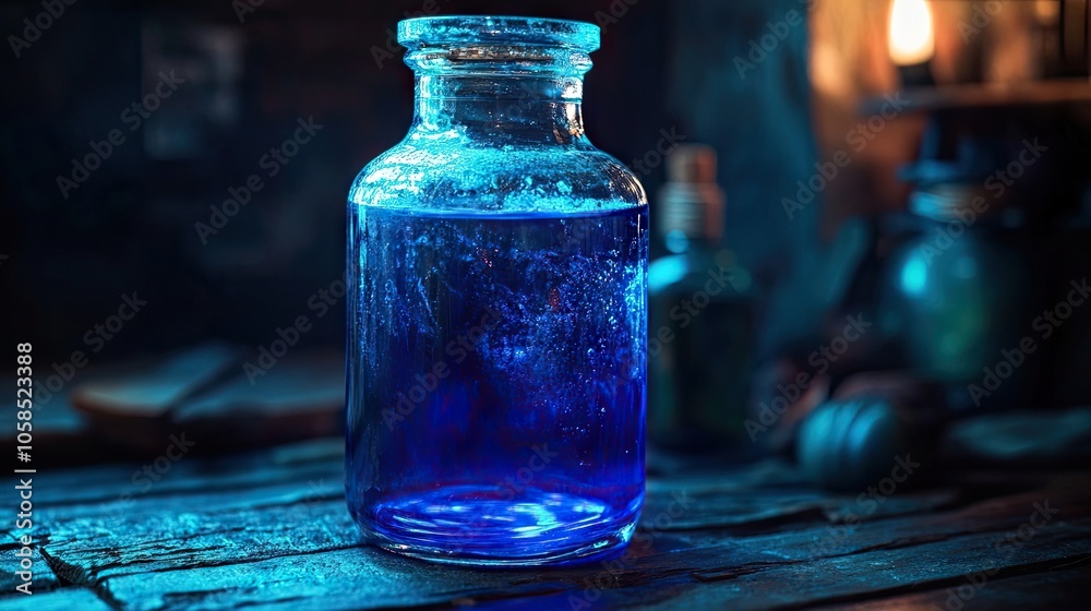 Colored glass filled with a mysterious liquid from a potion bottle embodies the Halloween concept, enhancing the theme of magic drinks and ancient remedy recipes with ample photo space. Colored glass filled with a mysterious liquid from a potion bottle embodies the Halloween concept, enhancing the theme of magic drinks and ancient remedy recipes with ample photo space.