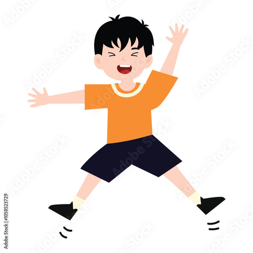 adorable boy uniform school angry, happy, variant exspression and pose. student wearing uniform character collection