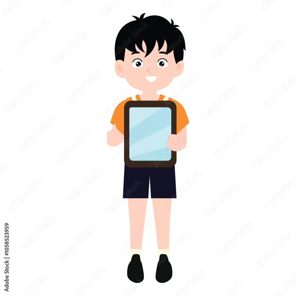 adorable boy uniform school angry, happy, variant exspression and pose. student wearing uniform character collection