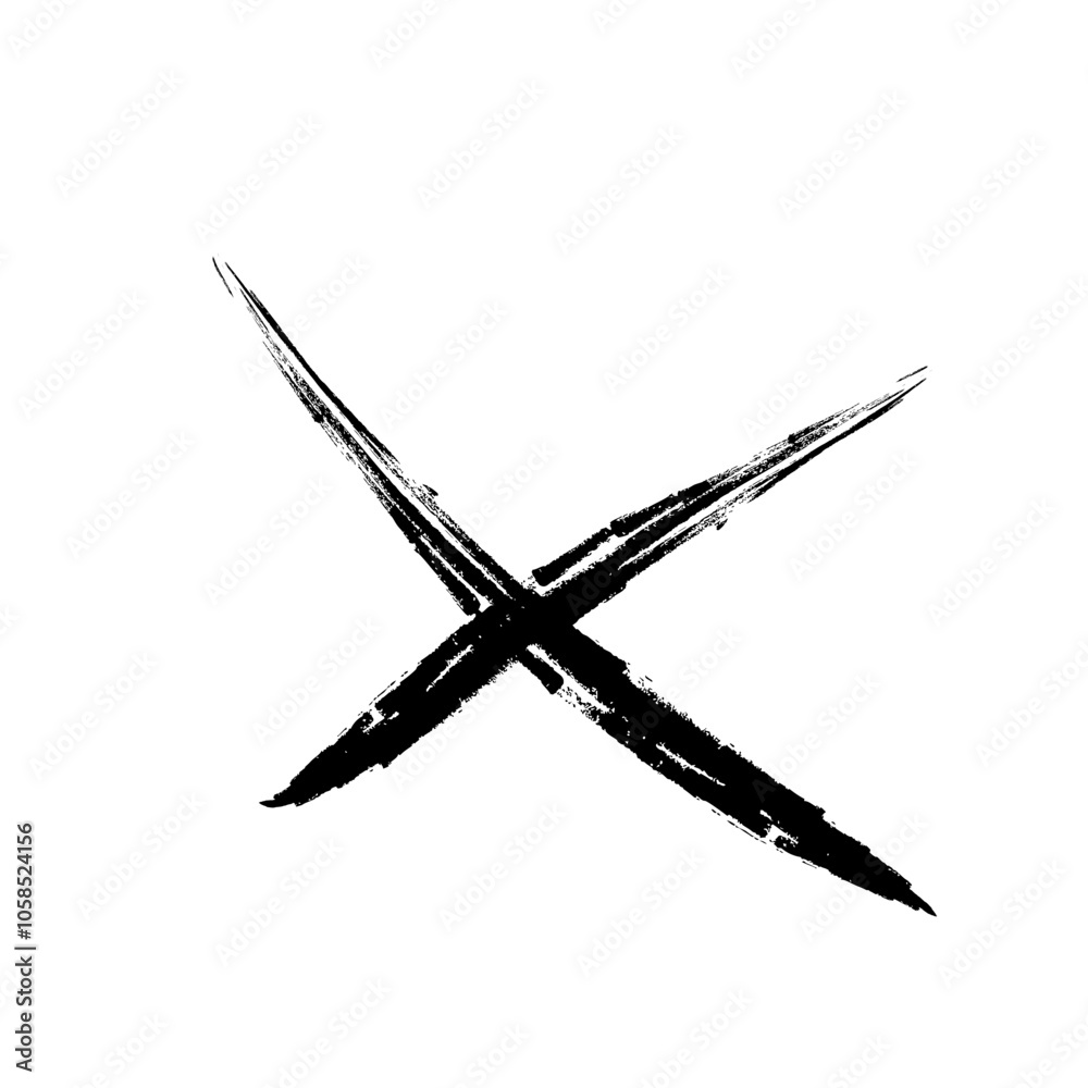 Naklejka premium Cross Abstract Shape