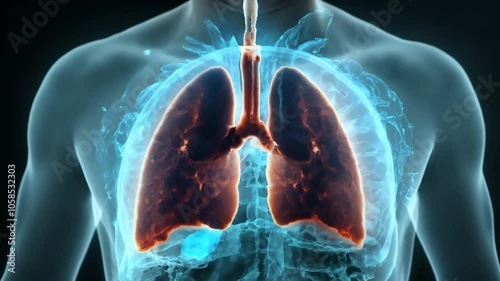 damaged showing room close-up lungs COPD lit warning sign Smoker dimly lung damage disease health medicals problem signs danger risk closeup symptom effect impact consequence awareness condition resp photo