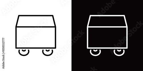 碁盤のシンプルなラインアイコン