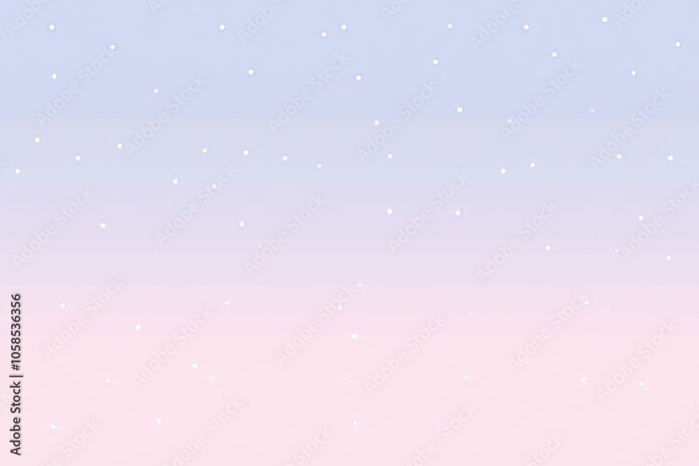 Naklejka premium Pastel gradient background with light blue and pink hues, adorned with delicate white dots, creating serene and dreamy atmosphere. Perfect for various design projects