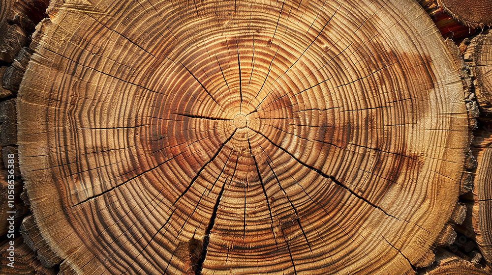 Stump of tree felled - section of the trunk with annual rings. Slice wood. Wood texture on a tree cut. Stump of tree felled - section of the trunk with annual rings. Slice wood. Wood texture on a tree cut.