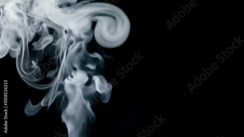 stage black formless background Flow swirling smoke light spotlight beam lamp white bulb back isolate bright glow to illuminate lighting professional deserted nightclub studio space show entertainmen photo