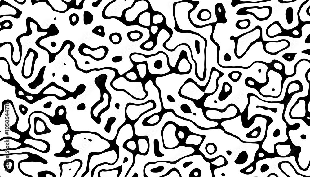 Wavy fractal texture background. Elegant black wavy line on Transparent png overlay background Wavy fractal texture background. Elegant black wavy line on Transparent png overlay background