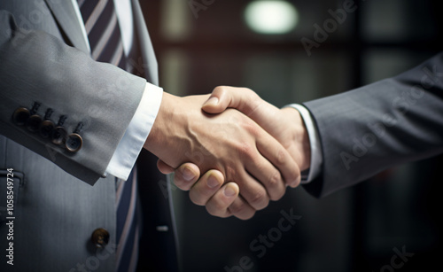 Business agreements and successful negotiation concepts, businessmen and customers shake hands