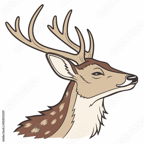 deer head vector illustration