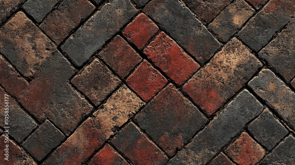 Brick patterns mimic the structure of a traditional brick wall, with staggered, repeating rectangles. Brick patterns mimic the structure of a traditional brick wall, with staggered, repeating rectangles.