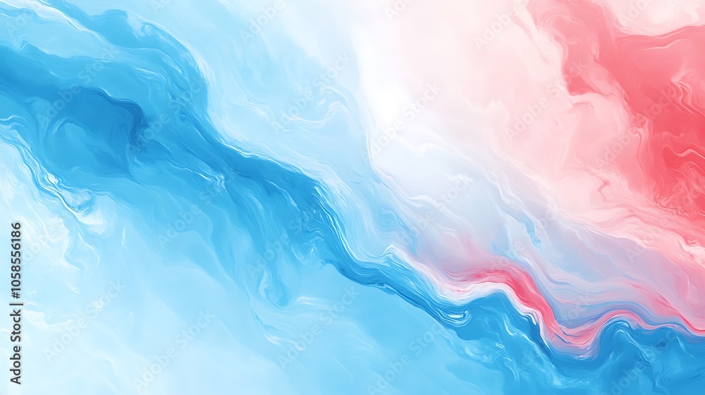Abstract Blue and Pink Swirl Background Minimalist White Background with Space for Text Abstract Blue and Pink Swirl Background Minimalist White Background with Space for Text