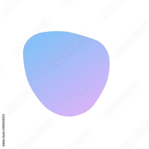 blue paper speech bubble isolated