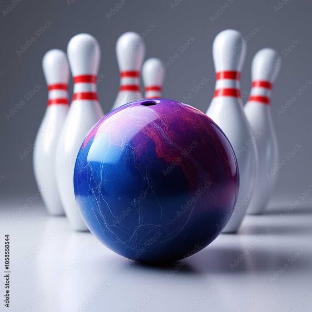 bowling ball and pins bowling ball and pins