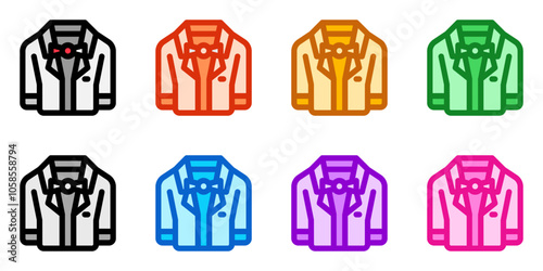 Editable wedding suit vector icon. Wedding, valentine, love, celebration. Part of a big icon set family. Perfect for web and app interfaces, presentations, infographics, etc