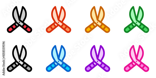 Editable pruner vector icon. Gardening, landscaping, horticulture. Part of a big icon set family. Perfect for web and app interfaces, presentations, infographics, etc