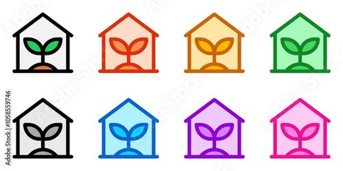 Editable greenhouse vector icon. Gardening, plant, building. Part of a big icon set family. Perfect for web and app interfaces, presentations, infographics, etc