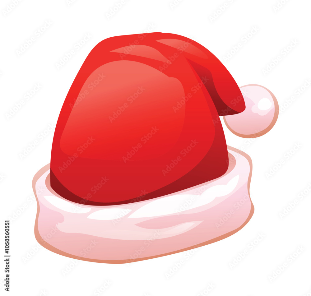 Santa Claus hat vector cartoon illustration Santa Claus hat vector cartoon illustration