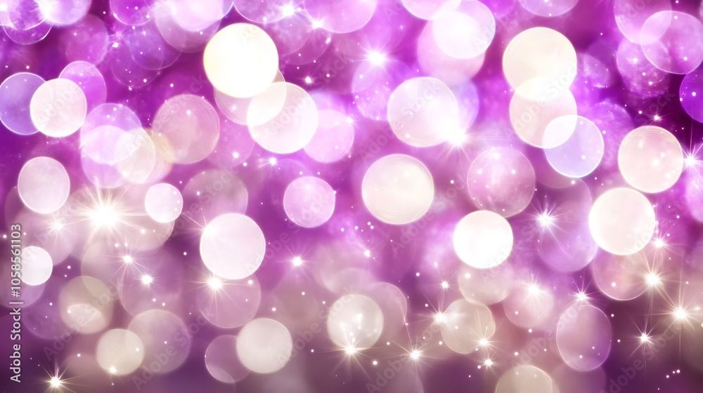Purple Festive Background with bokeh Subtle Blur Background with Space for Custom Text