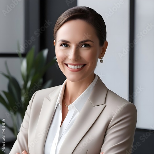 Professional Woman Profile Picture with Clean Background