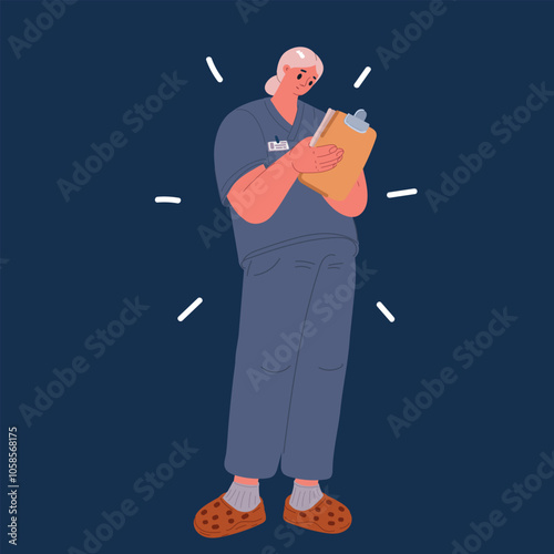 Doctor using a digital tablet with healthcare medical icon, medical information and technology data network concept over dark background