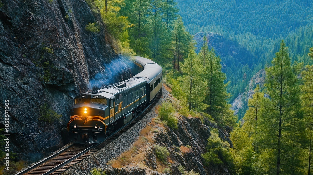 Fototapeta premium Scenic railway routes for tourism