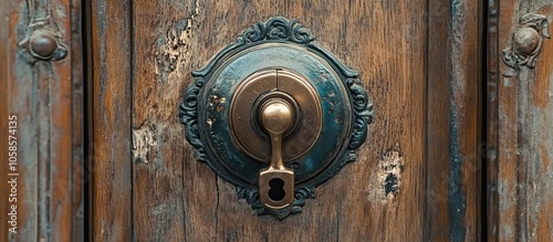 Antique Door Knob with Ornate Details