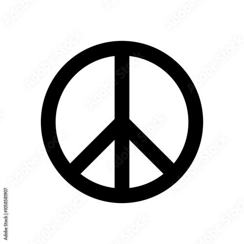 Peace symbol icon. Peace vector sign