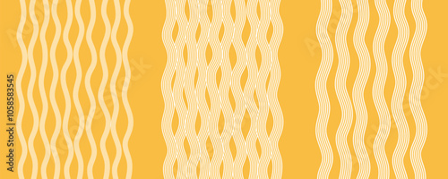 Noodle pattern poster