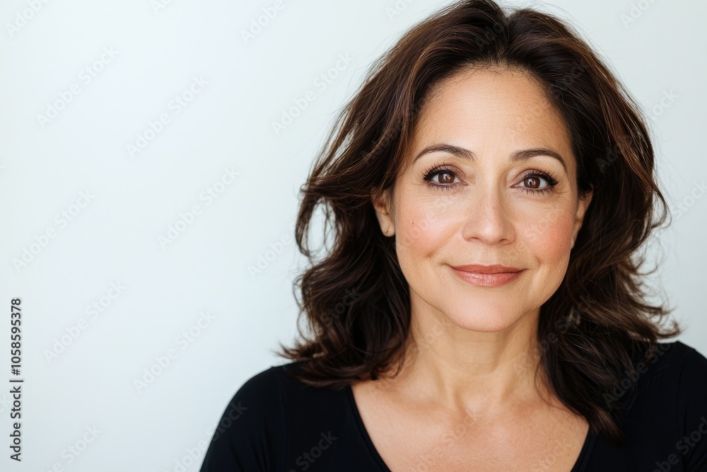Confident Middle-aged Latina Woman Portrait Confident Middle-aged Latina Woman Portrait