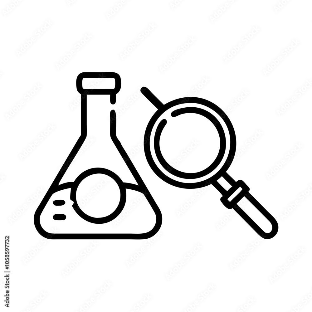 laboratory glass icon laboratory glass icon