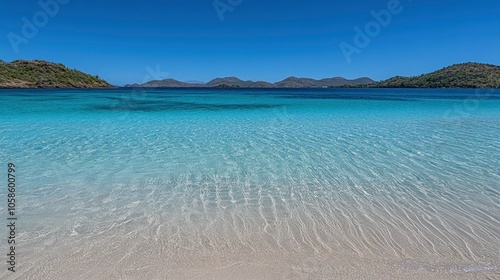 Crystal Clear Turquoise Water on a Tropical Beach