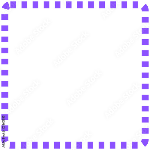 blue and white border