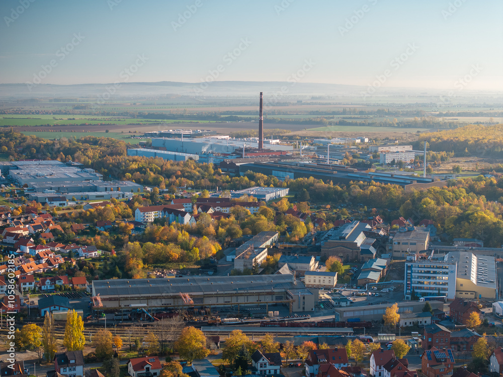 Naklejka premium Blick zur Ilsenburg Grobblech GmbH