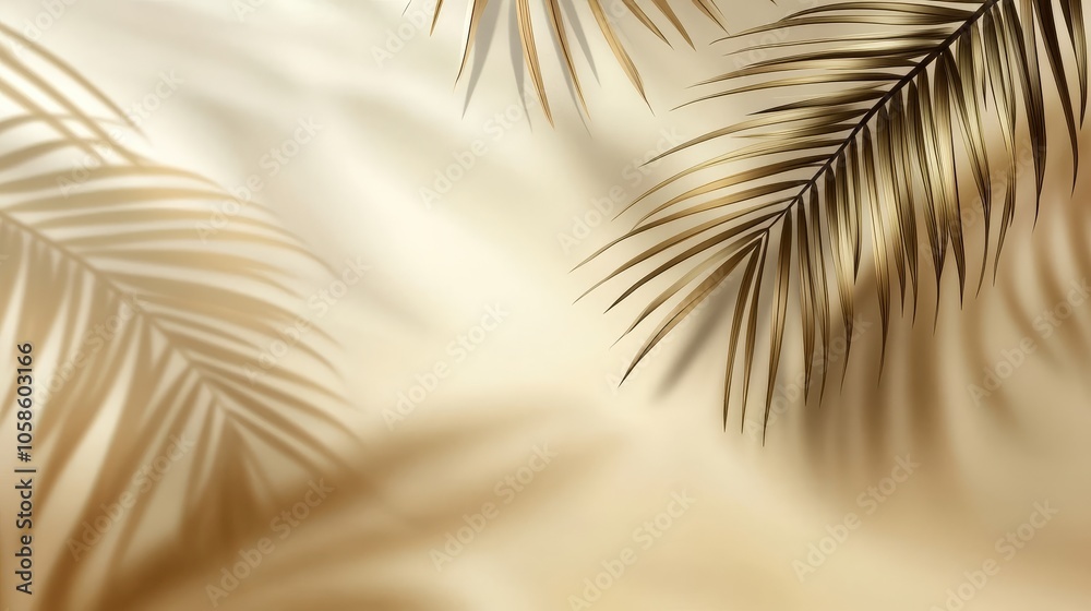 Obraz premium Embracing summer simplicity with elegant light patterns against a calming background.