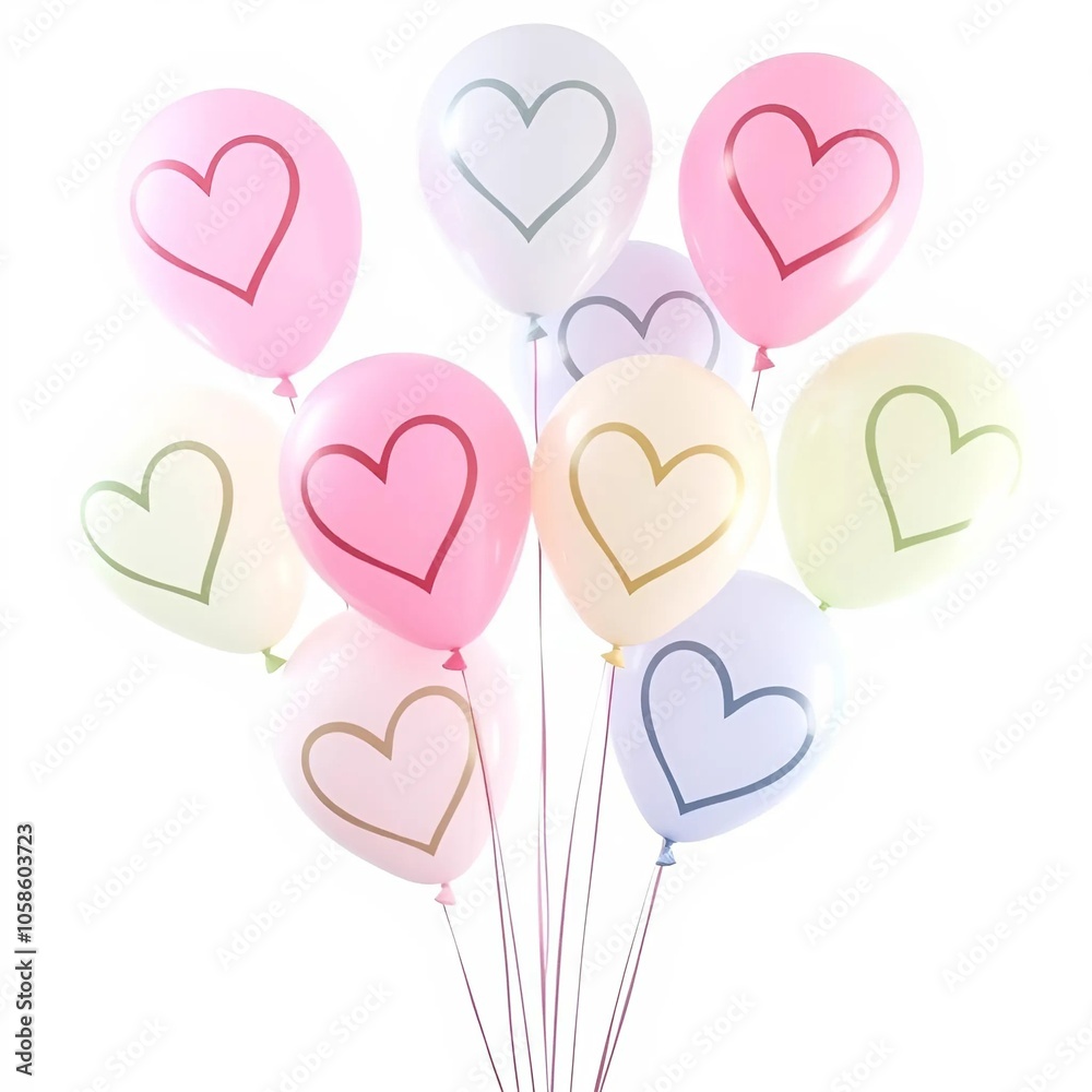 balloons in the shape of heart balloons in the shape of heart