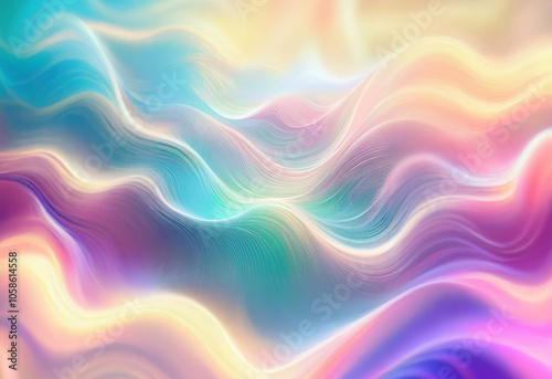 Abstract background with flowing, wavy lines in a colorful palette of pink, purple, blue, green, and yellow.