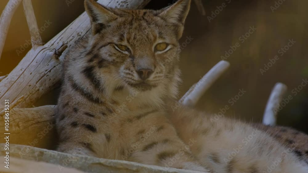 Lynx in the zoo Lynx in the zoo