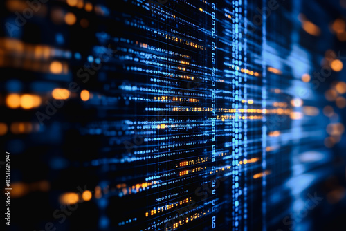 Explore a high-tech background featuring a digital data network with floating documents, showcasing vibrant lines and abstract patterns in a futuristic design.
