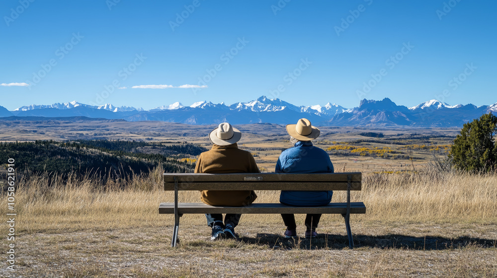 couple in the mountains couple in the mountains