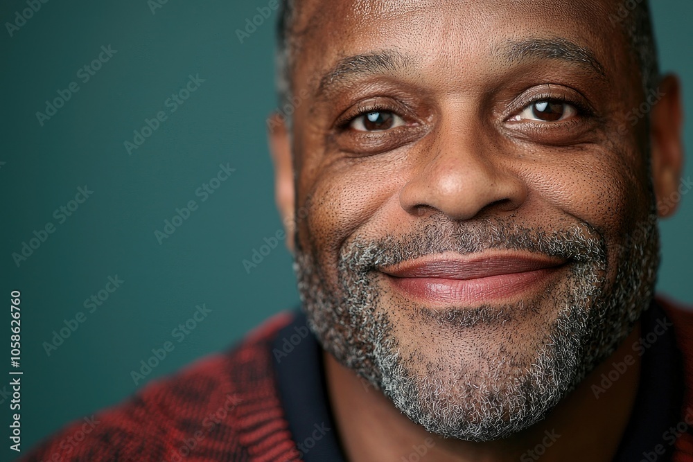 Smiling Middle-Aged Man in Close-Up Portrait Smiling Middle-Aged Man in Close-Up Portrait