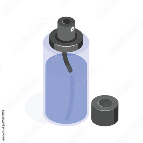 Medical spray bottle for disinfectants or treatments