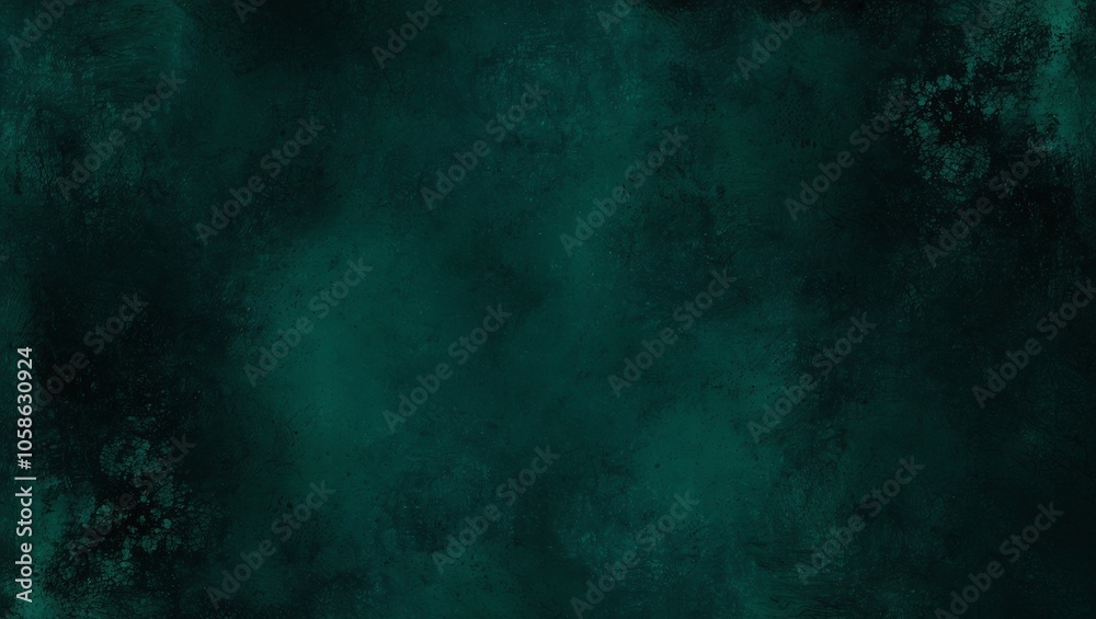 Noisy texture in dark emerald green with light, dusty speckles for a rich, textured background. Created with generative AI technology Noisy texture in dark emerald green with light, dusty speckles for a rich, textured background. Created with generative AI technology