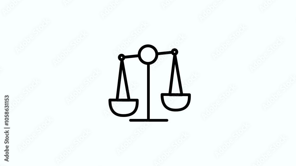 scale balancing icon suitable for economy, finance and law theme, easy to edit scale balancing icon suitable for economy, finance and law theme, easy to edit