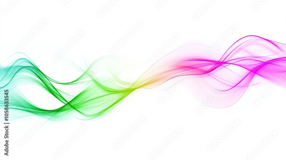 Abstract Pink and Green Wave Flow on White, Minimalist abstract flow of pink and green waves on a white background, creating a soft and airy effect perfect for modern design.
Abstract Pink and Green Wave Flow on White, Minimalist abstract flow of pink and green waves on a white background, creating a soft and airy effect perfect for modern design.